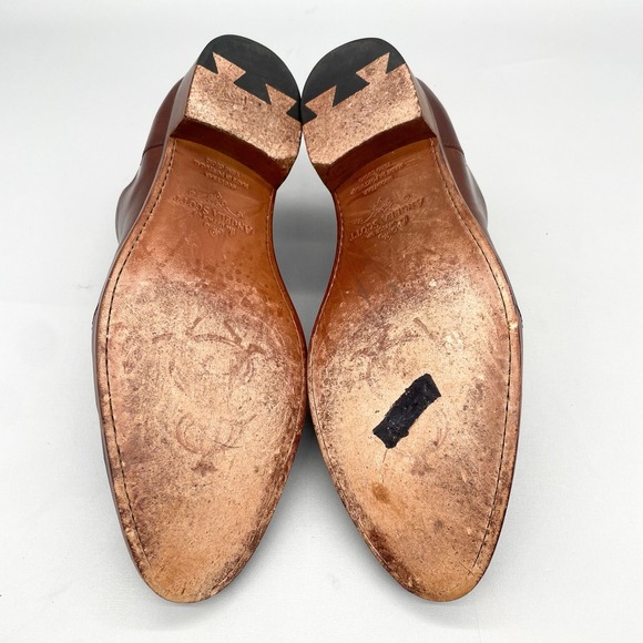 The Office of Angela Scott Womens 40/ 9 Mr. Evans Oxford Shoes Walnut Leather - Picture 11 of 12